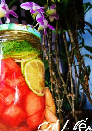 Hình của món Detox dưa hấu.