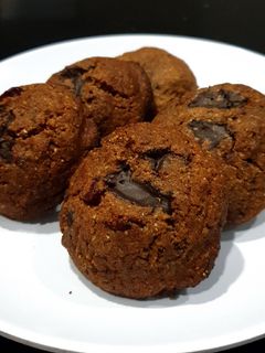 Foto resep Keto Double Chocolate Chip Cookies Sugar & Gluten Free #Ketopad