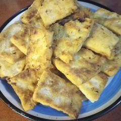 A picture of Navajo Fried Onion Bread.