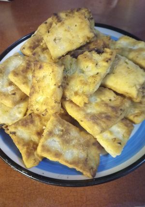 A picture of Navajo Fried Onion Bread.