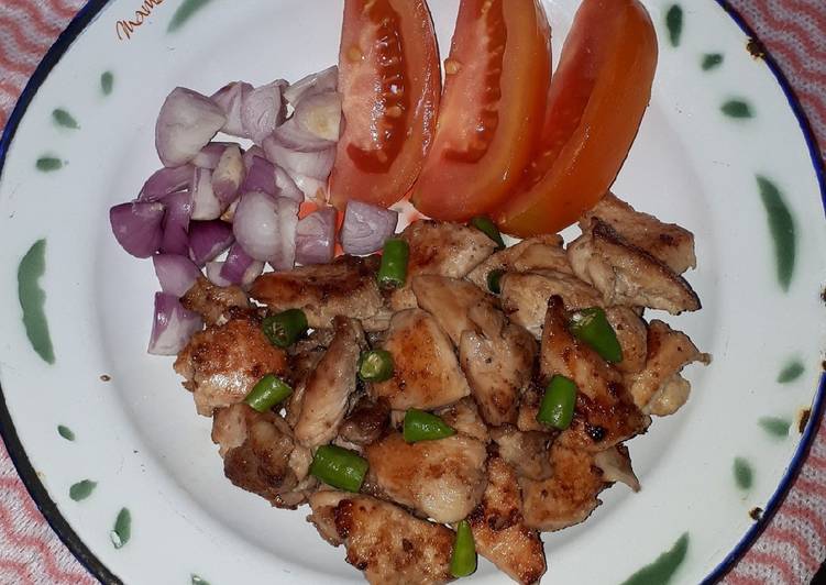 Resep Sate Ayam Tanpa Tusuk (Menu Eat Clean 🍢), Enak Banget