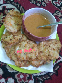 Foto resep Bakwan Sayur + Sambel Kacang