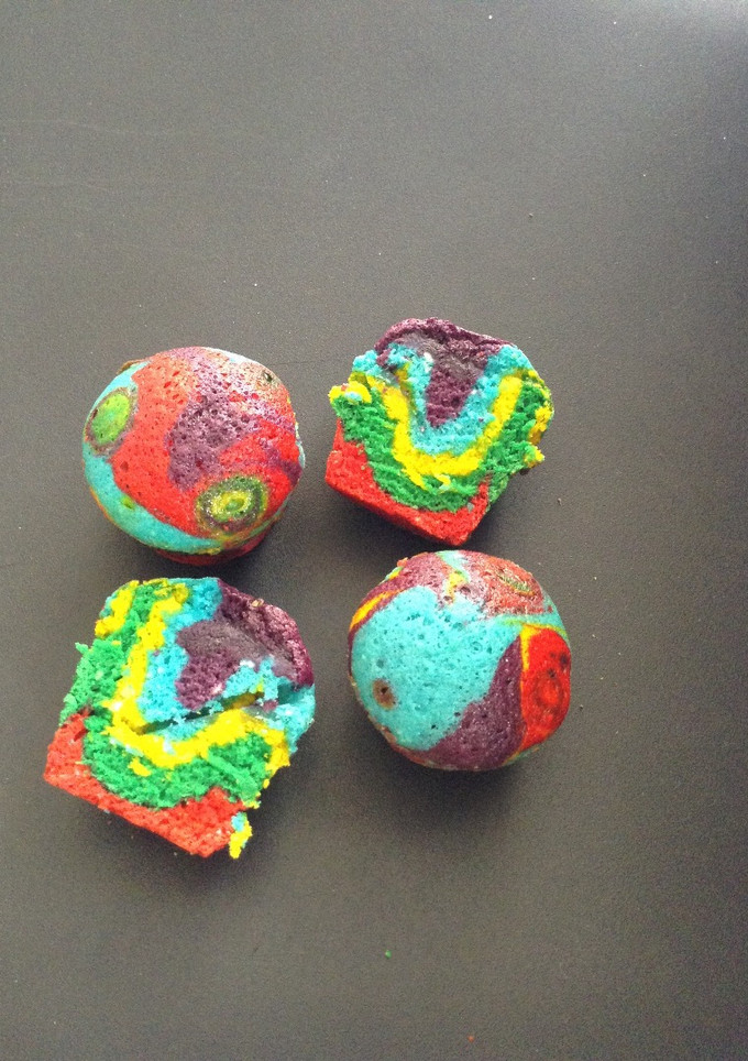 Una foto de Cupcakes arcoiris