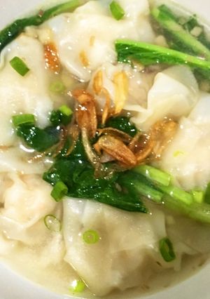 Foto resep Pangsit Kuah Ayam Udang