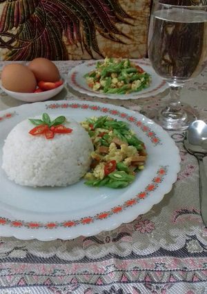 Foto resep Buncis telur orak arik #Bandung_RecookSyifaFauzia
