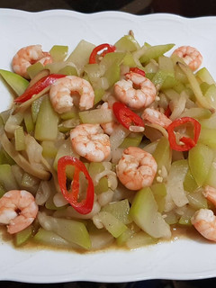 瓠瓜炒蝦仁(家常菜) 的食譜成品照片