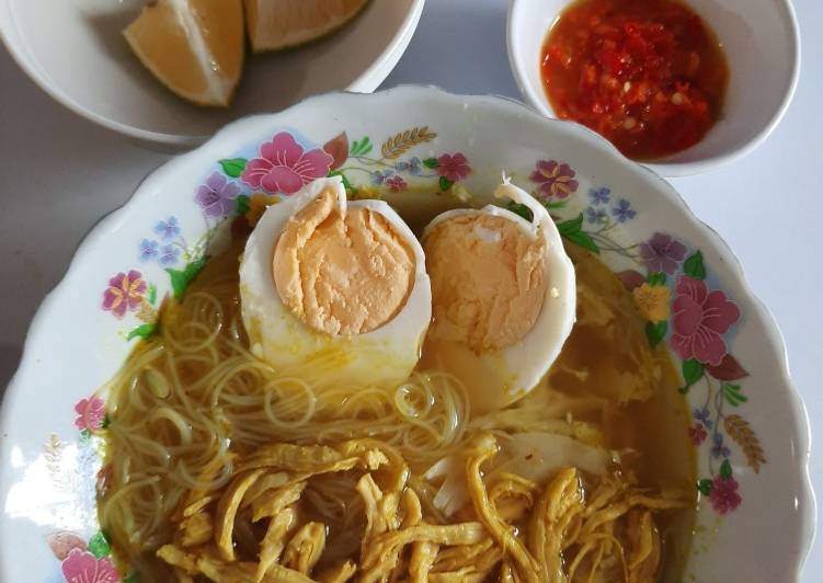 Cara Gampang Menyiapkan 3. Soto ayam simple dan enak yang Enak Banget