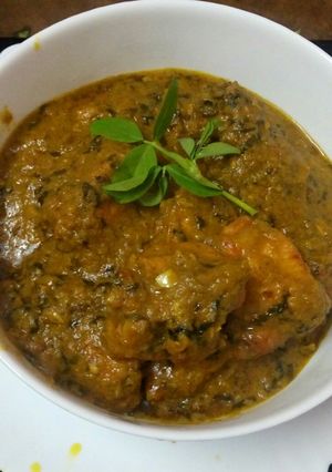 A picture of Methi chicken.