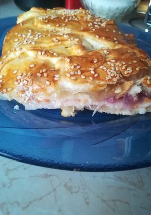 Szendvics leveles tésztából recept fotója