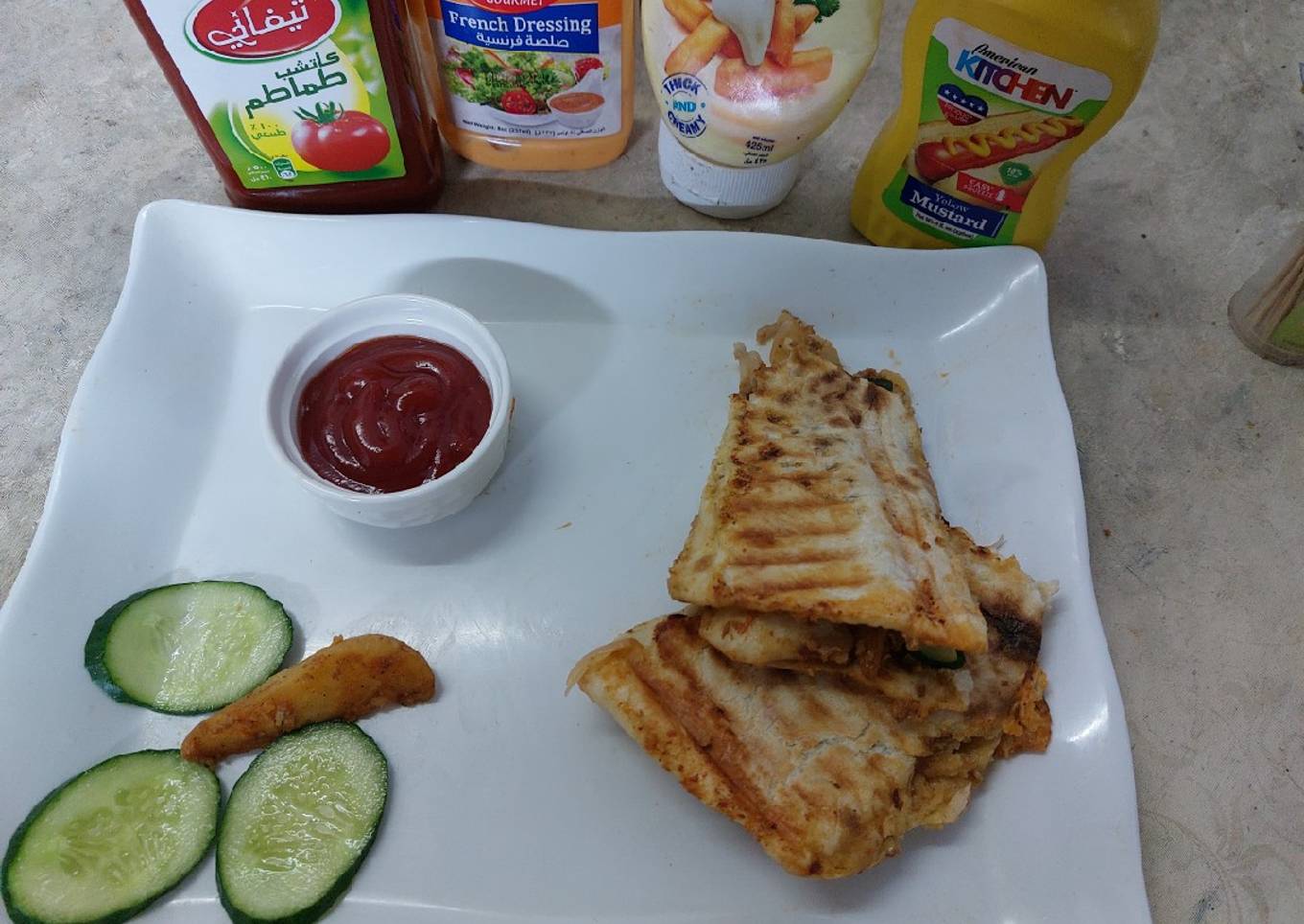 Wrap..roti shimla mirch aloo ka salan 😋👍(Ramadan ki tiyari)