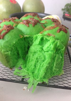 Foto resep Roti sobek santan pandan keju