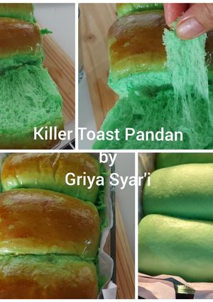 Foto resep Killer Toast Pandan (Metode Autolisis)