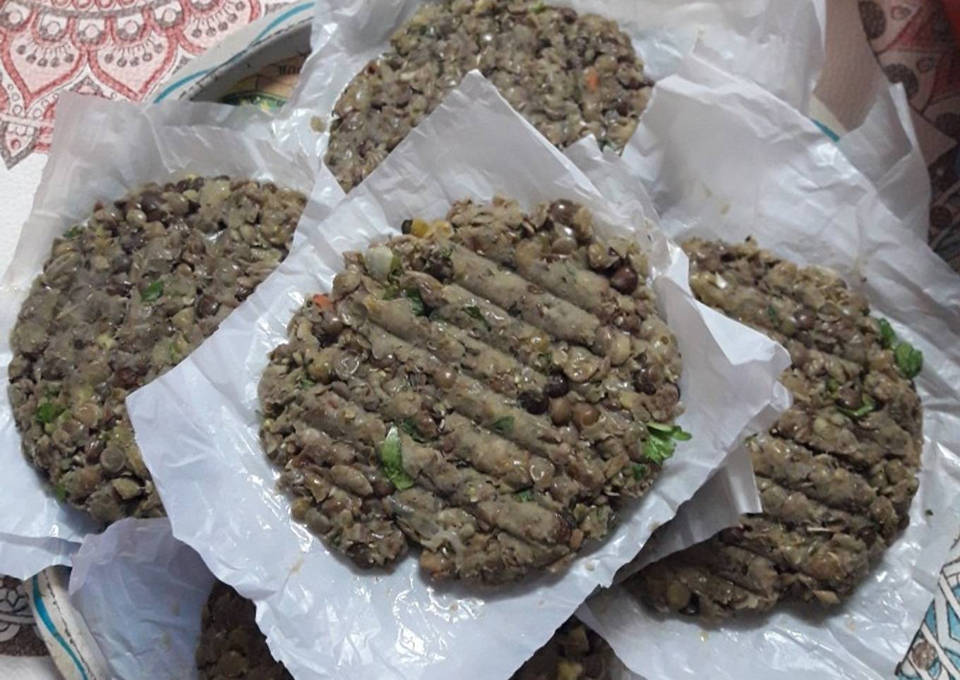 Hamburguesas de lentejas