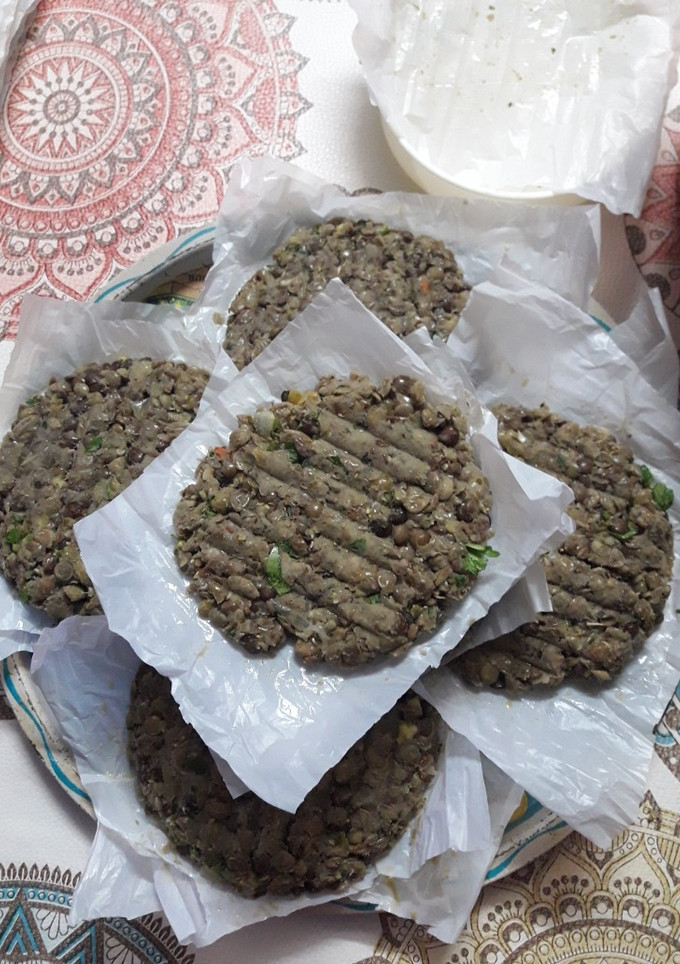Una foto de Hamburguesas de lentejas