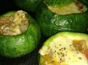 Una foto de zapallitos y carne