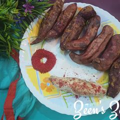 A picture of Roasted Sweet Potatoes with Sumac.