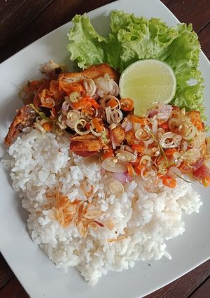Foto resep Nasi Ayam Geprek Sambal Matah