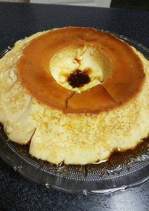 Una foto de Flan casero