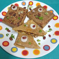 Rajma Paneer Bharwa (stuffed) Paratha A picture of Rajma Paneer Bharwa (stuffed) Paratha.