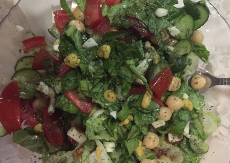 Easiest Way to Prepare Super Quick Homemade Light Chickpeas Salad
