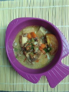 Foto resep Tongseng daging cincang dan tahu mpasi.
