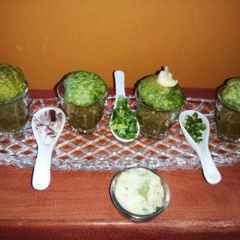 A picture of Green Puchka(green panipuri).