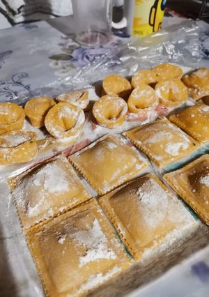 Una foto de Pasta casera rellena receta 1