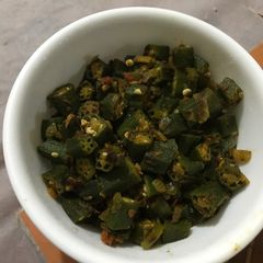 A picture of Bhindi Fry.