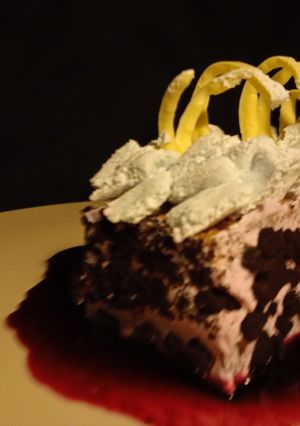 Una foto de Bizcocho de cocoa para postre "reflexión"