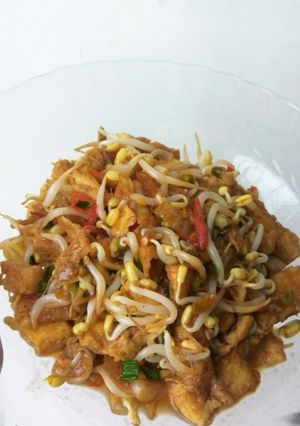 Foto resep Dadar Telur Cah Tauge