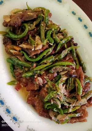 Foto resep Dendeng batokok lado hijau