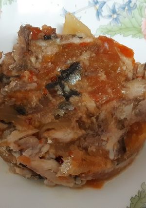 Una foto de Sardinas (parrochas) asadas en airfryer con escalivada