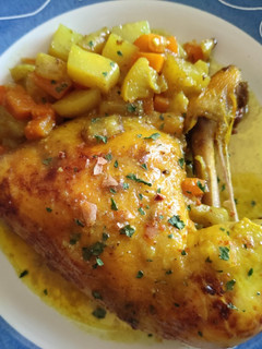Una foto de Pollo Asado con Curry y Cúrcuma