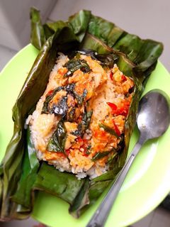 Foto resep Nasi bakar teflon ayam kemangi
