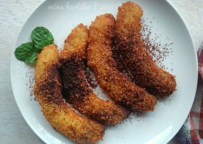 Pisang Goreng Tepung Roti Simple