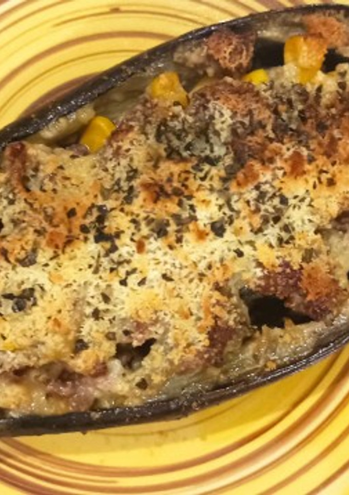 Una foto de Berenjena rellena 🍆