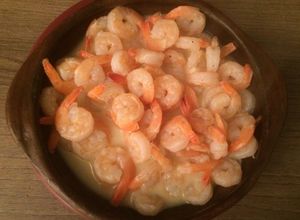 Una foto de Camarones al Pil Pil