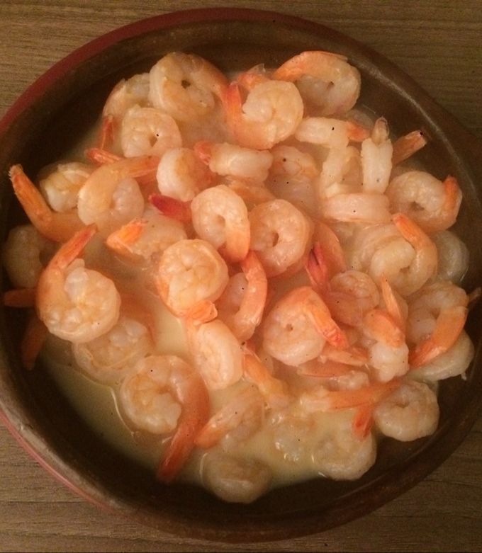 Una foto de Camarones al Pil Pil