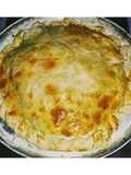 Tarta de Acelga Cremosa con Ricota, Queso y Jamón