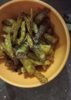 आलू मसाला फ्रेंच फ्राई (Aloo masala french fry recipe in Hindi) रेसिपी मुख्य फोटो