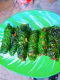 Vietnamese Beef Wrapped in Betel Leaves (Chả bò lá lốt)