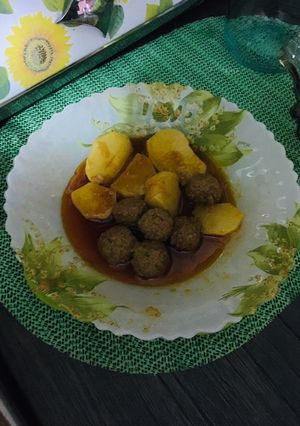عکسی از دستور كوفته قلقلي با سيب زميني