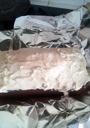 A picture of Teri's Buttercream Frosting for Banana Nut Bread.