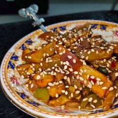 Honey Chilli Potato A picture of Honey Chilli Potato.