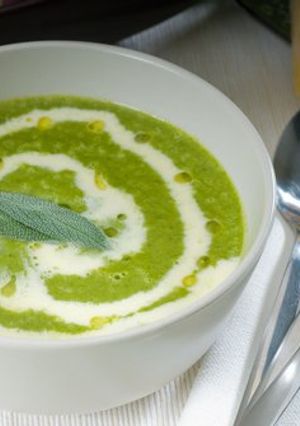 صورة لوصفة طريقة عمل شوربة السبانخ