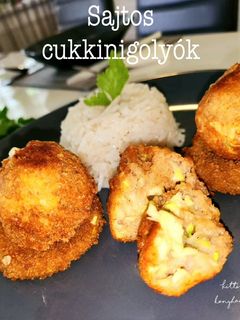 Sajtos-cukkini golyók 🧀 recept fotója