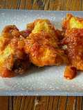 Alitas de pollo con sofrito de supermercado