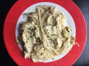 Una foto de bechamel al ajo y orégano