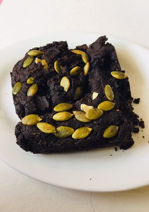 รูปของ ฟักทองบราวนี่ Pumpkin Brownie (ไร้แป้ง)