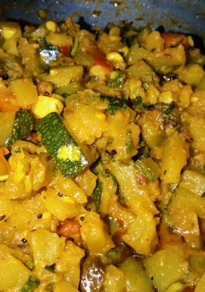 चटपटी कद्दू की सब्जी (chatpati kaddu ki sabzi recipe in Hindi) रेसिपी मुख्य फोटो